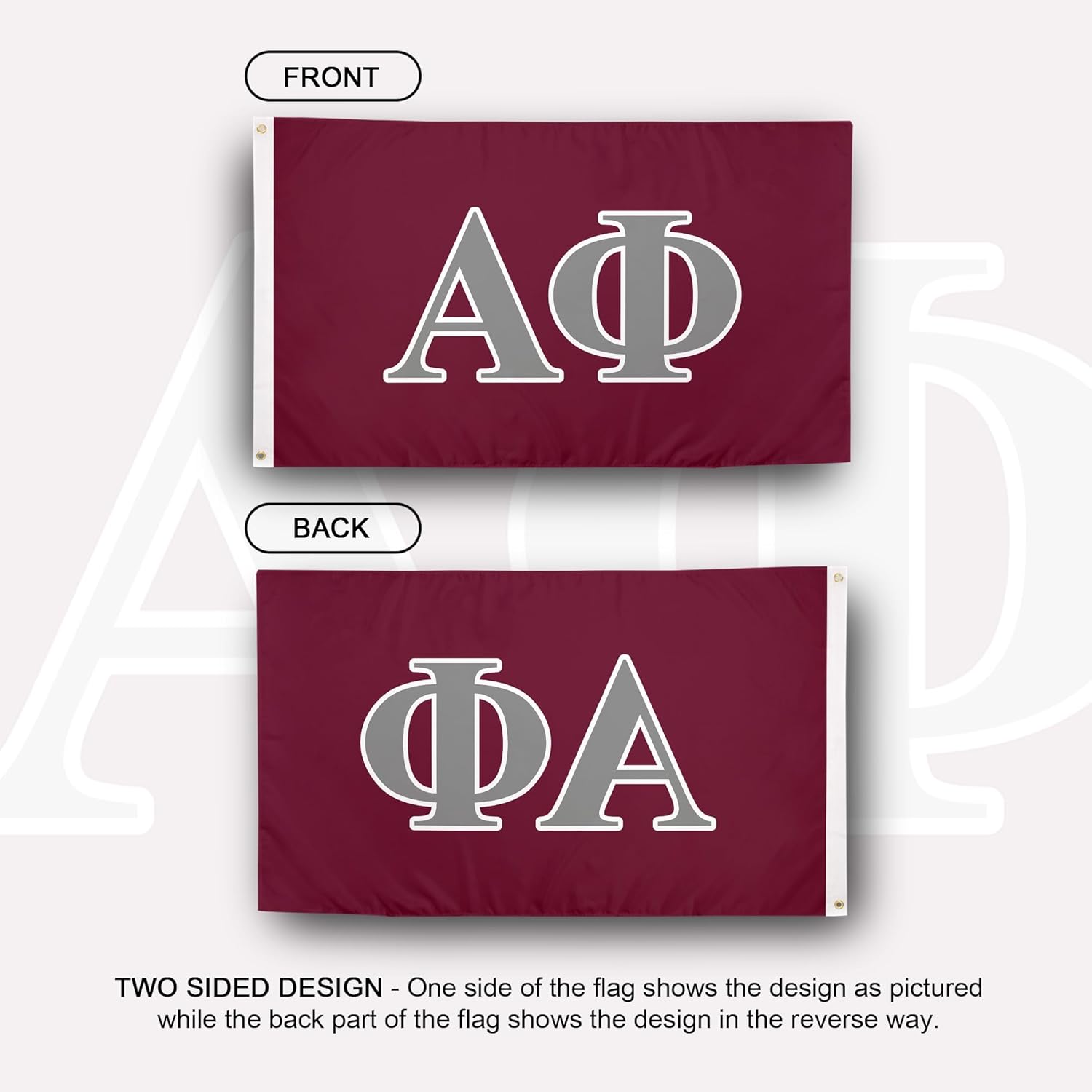 Desert Cactus Alpha Phi Flag Letter Sorority Greek Banner Large 3x5 Feet Sign Decor a Phi