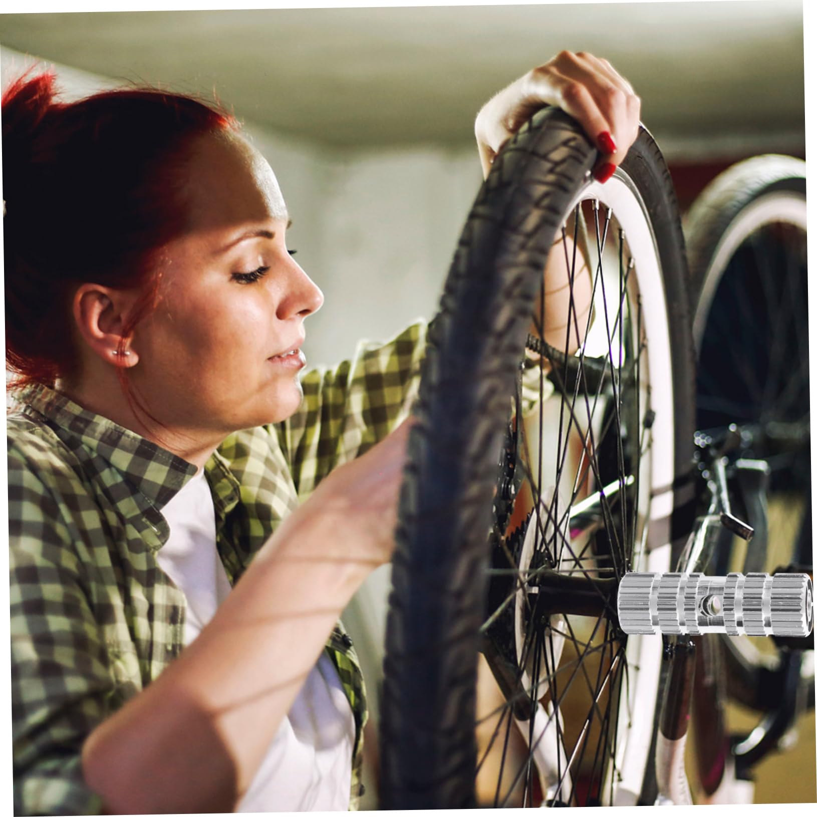 CORHAD Mountain Bike Accessories Kickstand Bike Pegs Aluminum Alloy Foot Lever for