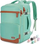 40/50L Travel Backpack with USB Charging Port, Water-Resistant Carry On Backpack, Business Laptop Backpack for Men Women