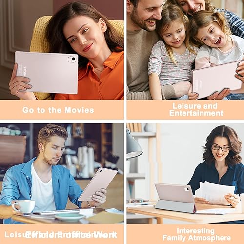 Miniatura 7 de FACETEL Android 13 Tablet 10 pulgadas Octa-Core 2.0 GHz, 14GB RAM 128GB ROM TF 1TB, cámara 5+8MP, batería de 8000mAh, WiFi 5G, Bluetooth 5.0,