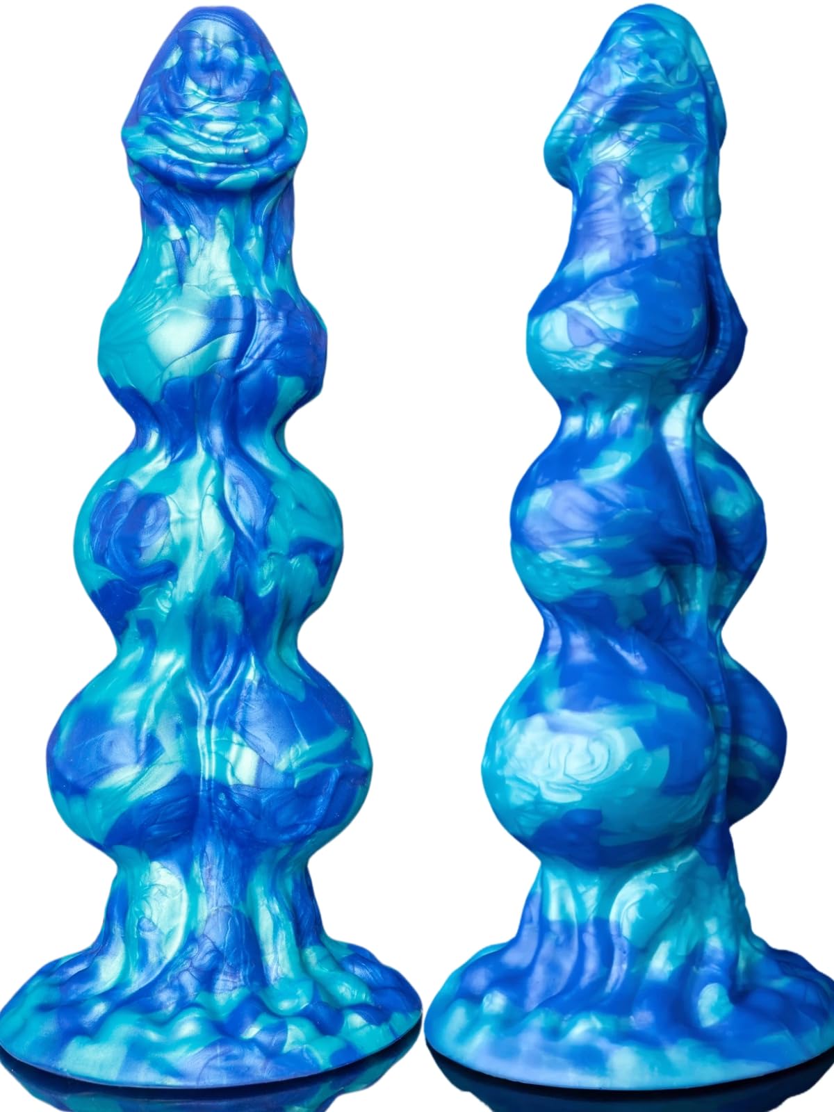12 Inch Huge Big Monster Knot Dildo - Thick Giant Fantasy Horse Dildo with 3 Dog Knots Huge