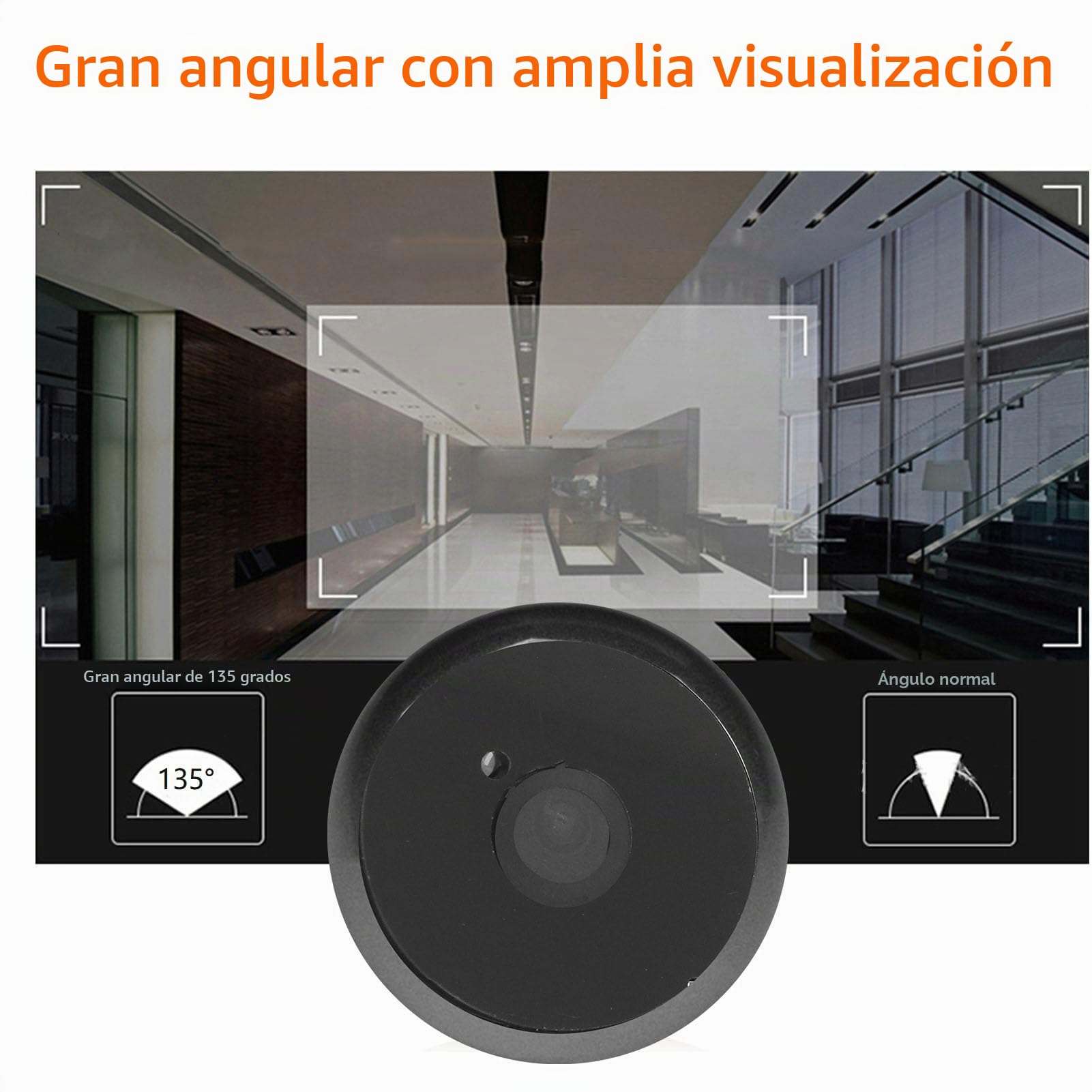 BuyWeek Mirilla Digital de Puerta Cámara de Mirilla de Puerta, 1080P 3,97 Pulgadas 135° Visión con Infrarrojos y Visión Nocturna