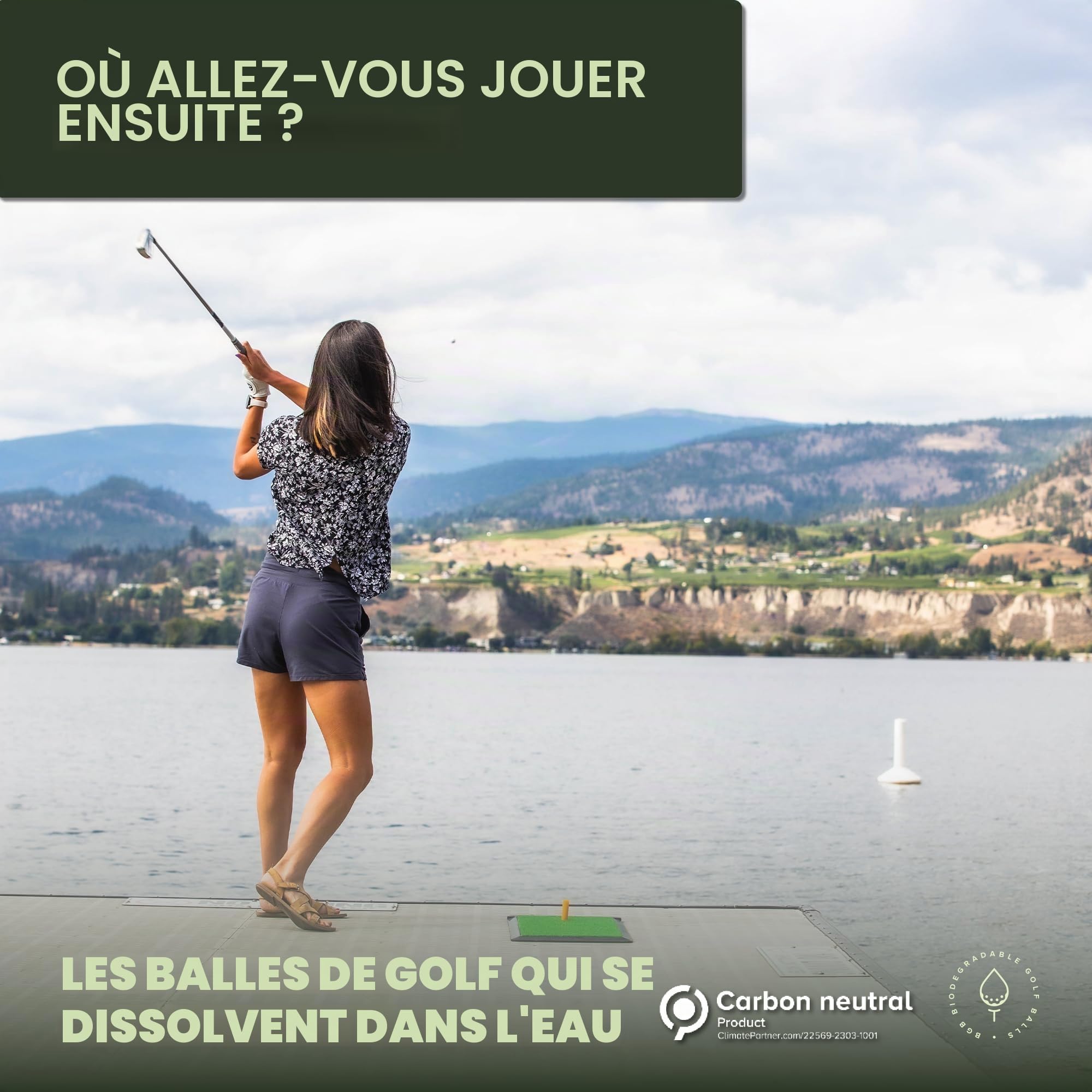 Biodegradable Golf Balls BGB Water Dissolvable | Cadeau de Golf écologique | Soluble dans l'eau | Parfait pour la Pratique en Plein air | Se dissout en 2 à 4 semaines (24)