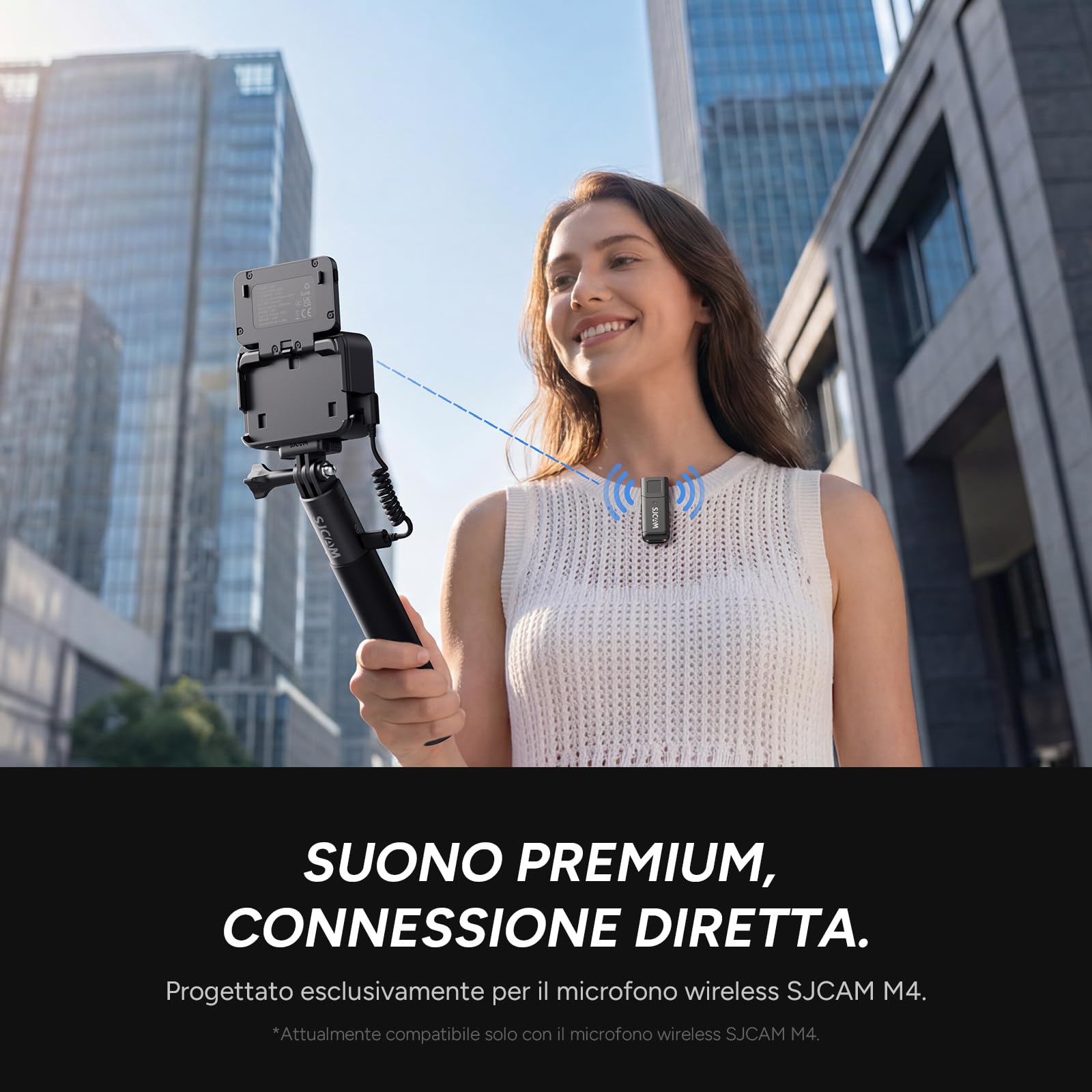 SJCAM SJ30 Action Cam 8K 20FPS 4K 60FPS, Vlog Camera per Creator, Batteria 7 Ore, Display Flip 2.51", Doppio Obiettivo Starlight, 8X Zoom, Impermeabile 5m, per Viaggi, Moto, Trekking e Outdoor