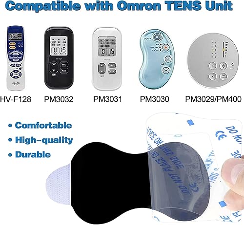 Miniatura 5 de 10 almohadillas de repuesto duraderas compatibles con Omron Tens, 5 pares de almohadillas de electroterapia de repuesto