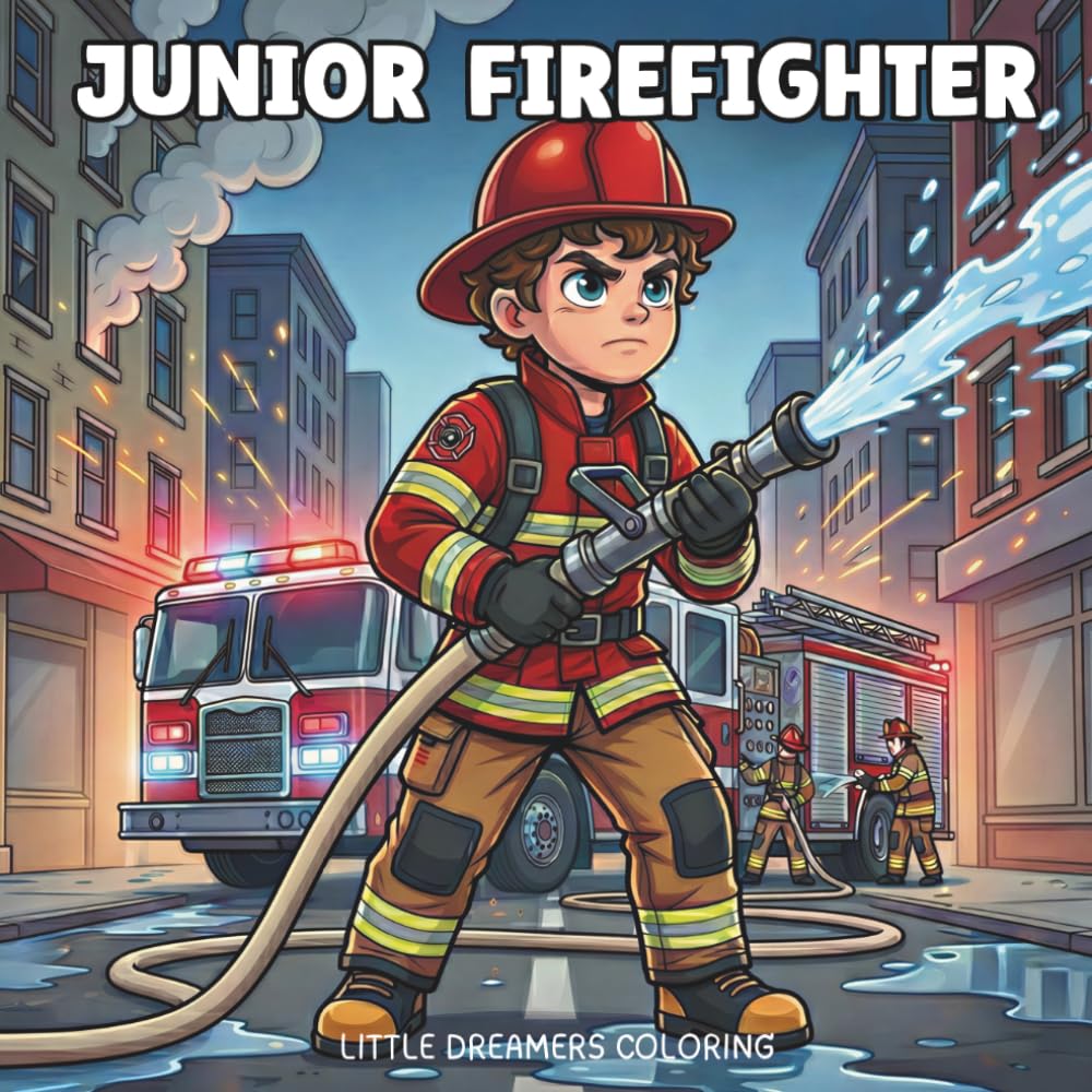 Junior Firefighter: Following the Hero's Path — A Junior Firefighter Coloring Book for Kids and Families