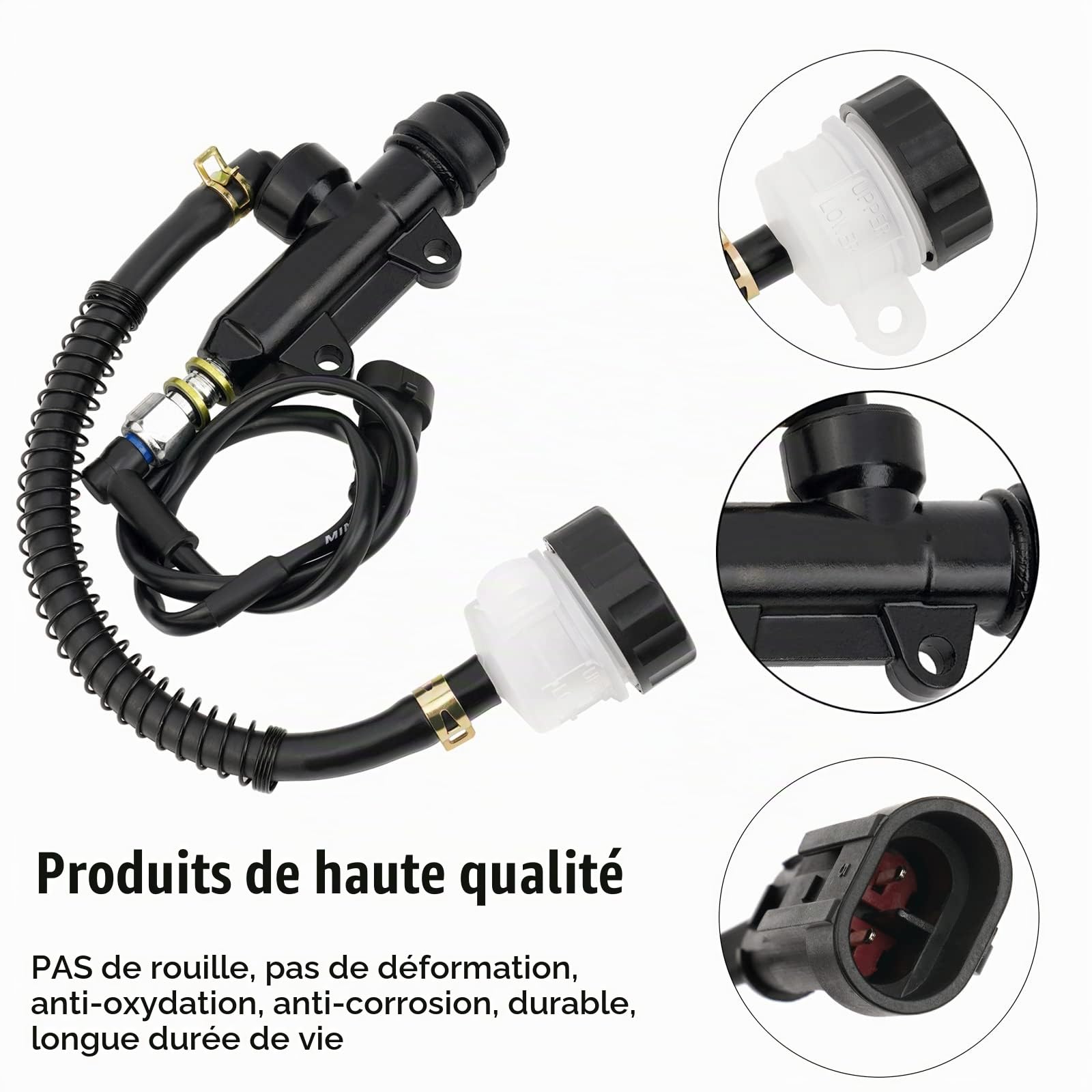 AHL Maître Cylindre Hydraulique Arrière de Moto Pompe de Frein Arrière de Maître-cylindre Compatible avec Benelli BJ300 BN302 ABS