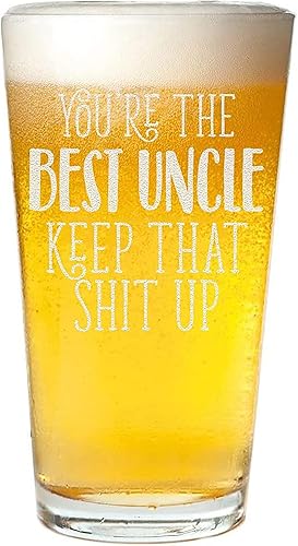 Miniatura 2 de Veracco You Are The Best Uncle And Aunt Keep That S Up - Regalos divertidos de copa de cerveza y vino sin tallo (vidrio, transparente)