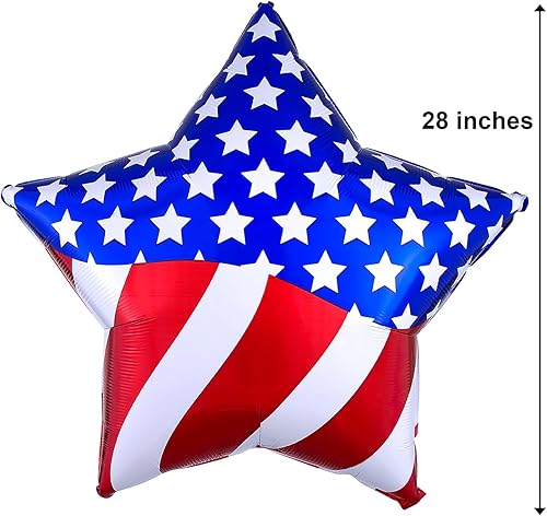 Miniatura 2 de Globo de Mylar Patriotic Star de 28 pulgadas