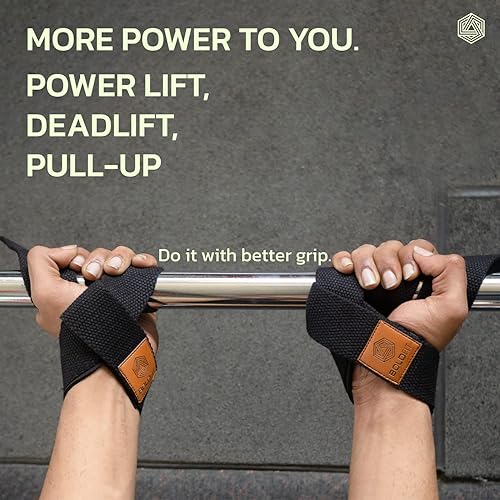 Miniatura 8 de Boldfit Correas de levantamiento de pesas y soporte de muñeca para gimnasio - Accesorios para hombres y mujeres - Correa de peso muerto para