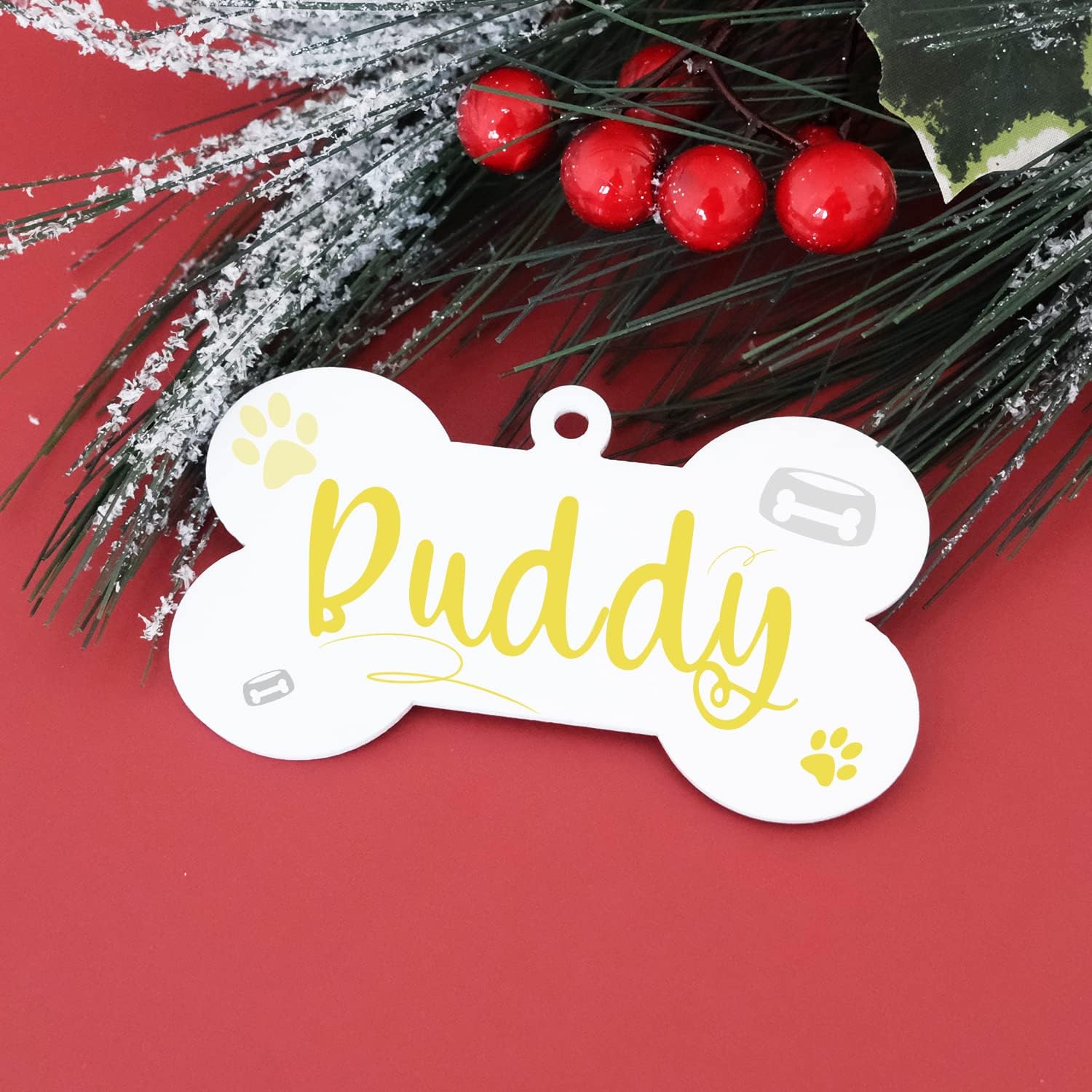 25 Pcs 4 Inch Acrylic Dog Bone Christmas Ornaments 2024 - Blank White for Pet, Christmas Tree, DIY Projects, Pet Name Tags, Gifts for Dog Owner