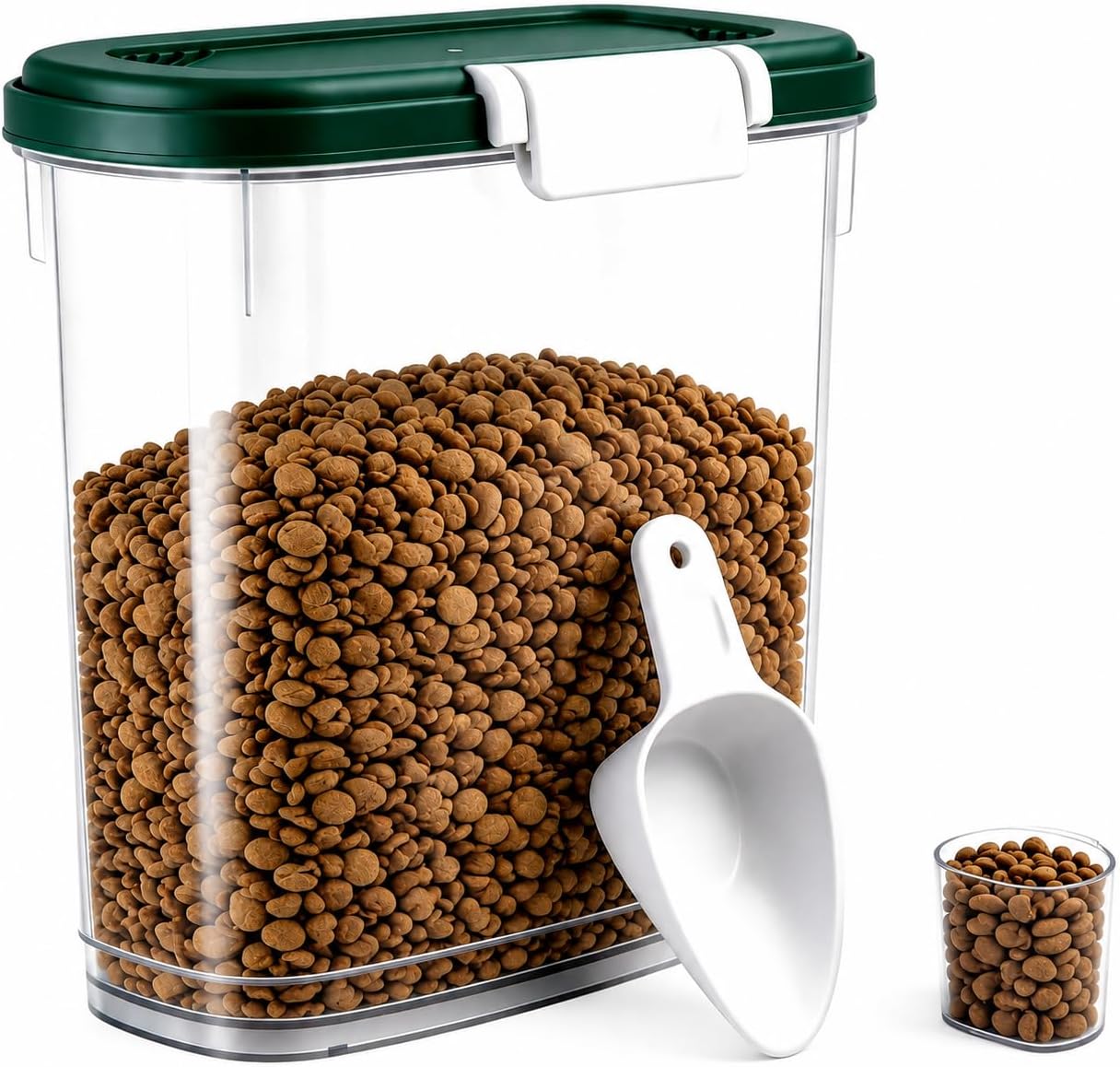Large Rice Storage Container 15-20 Lbs, Tall Flour Container Dry Food Bin