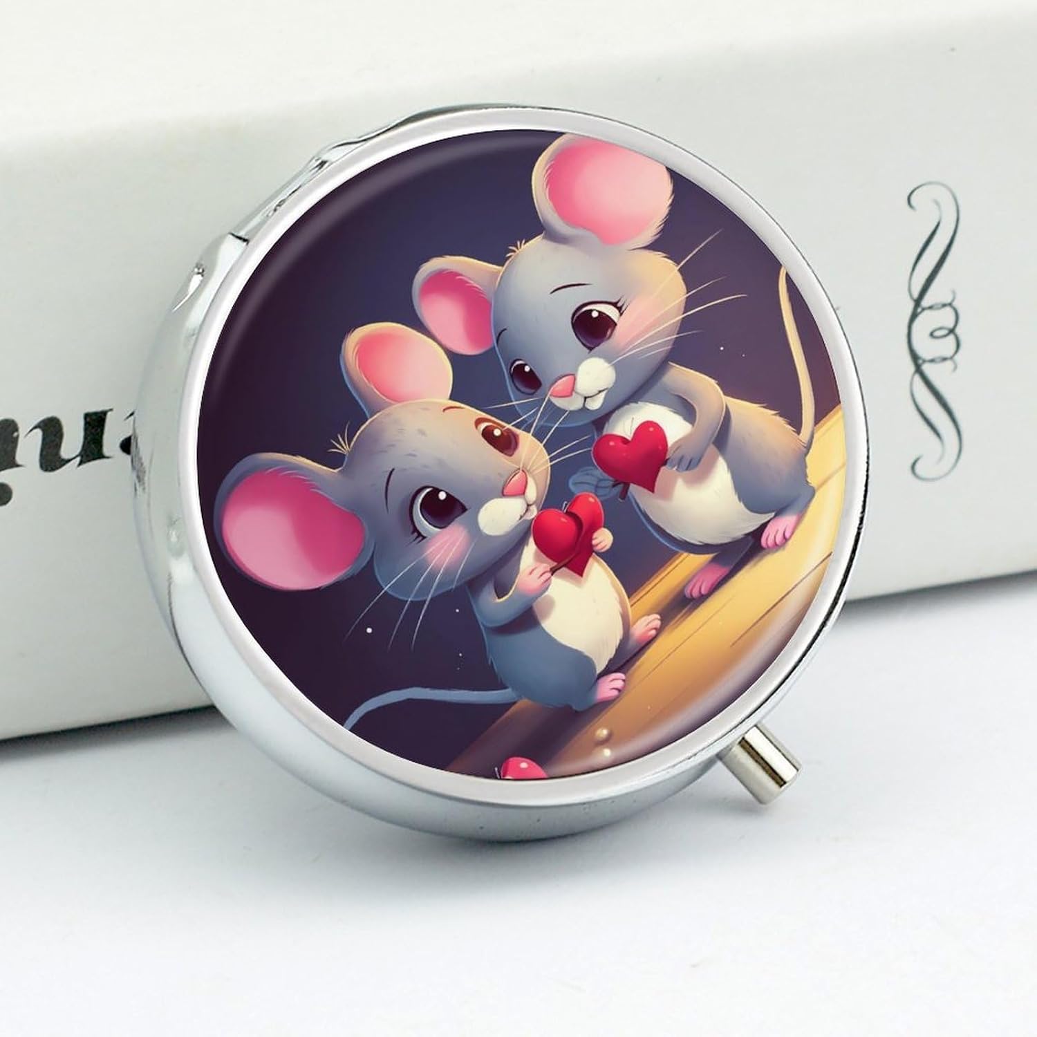 Love Pill Case 3 Compartment Travel Pill Box image 4