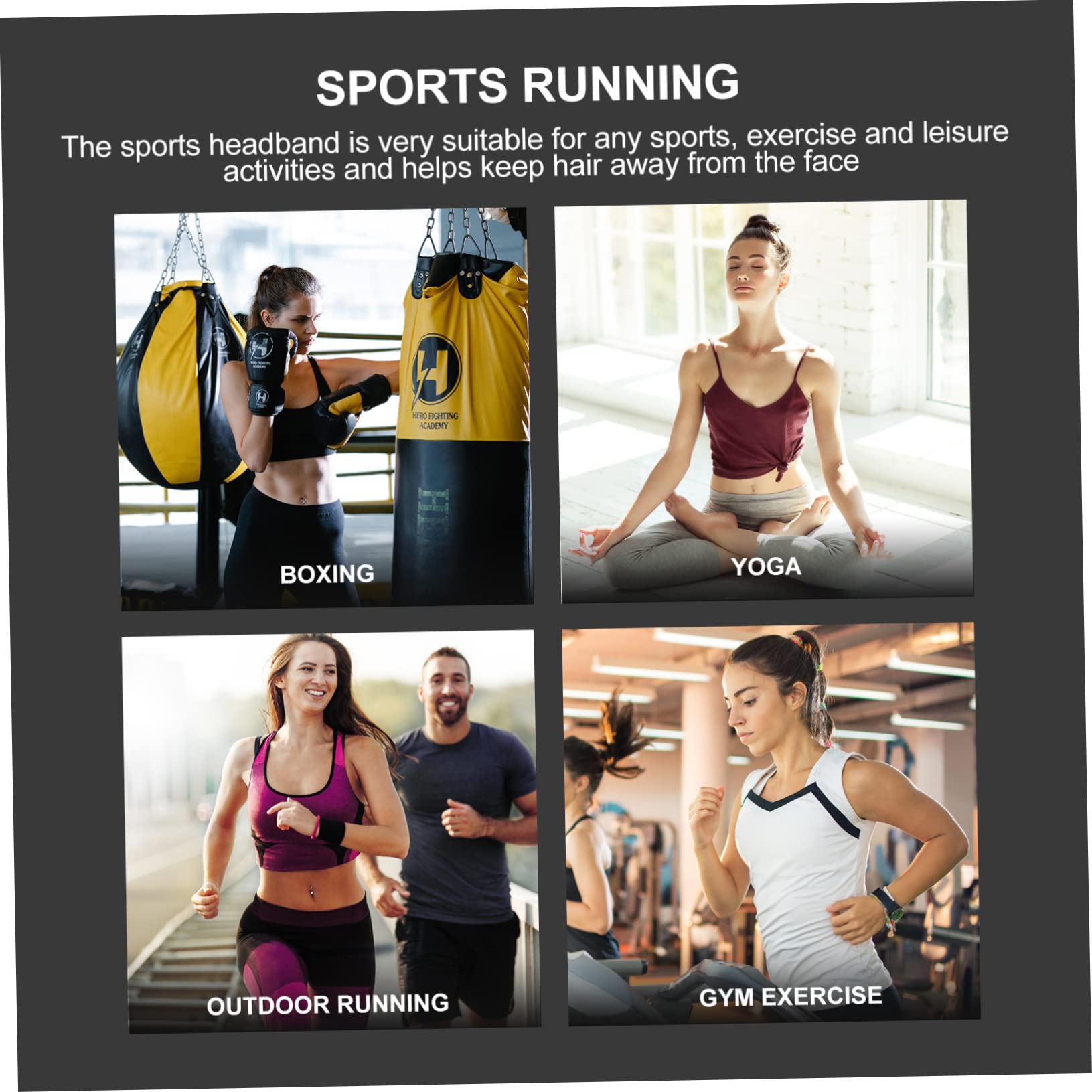 YARNOW 3 Set Di Fasce Per Allenamento Assorbenti E Comode Per Donne E Uomini Yoga Corsa Fitness 6 Pezzi*3
