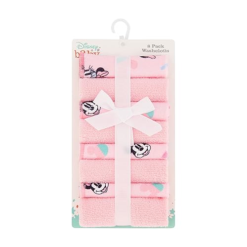 Cudlie Disney - Toallitas para bebé con personajes del cuarto de bebé paquete de 8 paños para niños para baño regalos de baby shower y cosas para