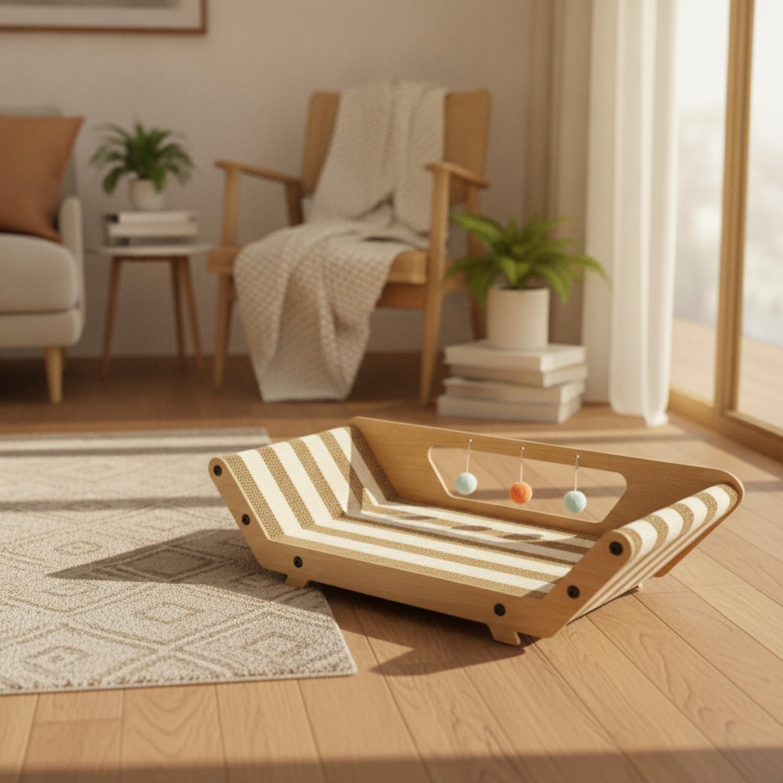 Colcolo Sofá Rascador para s Resistente | Ergonómico, Cama Rascadora Cartón, para Casa