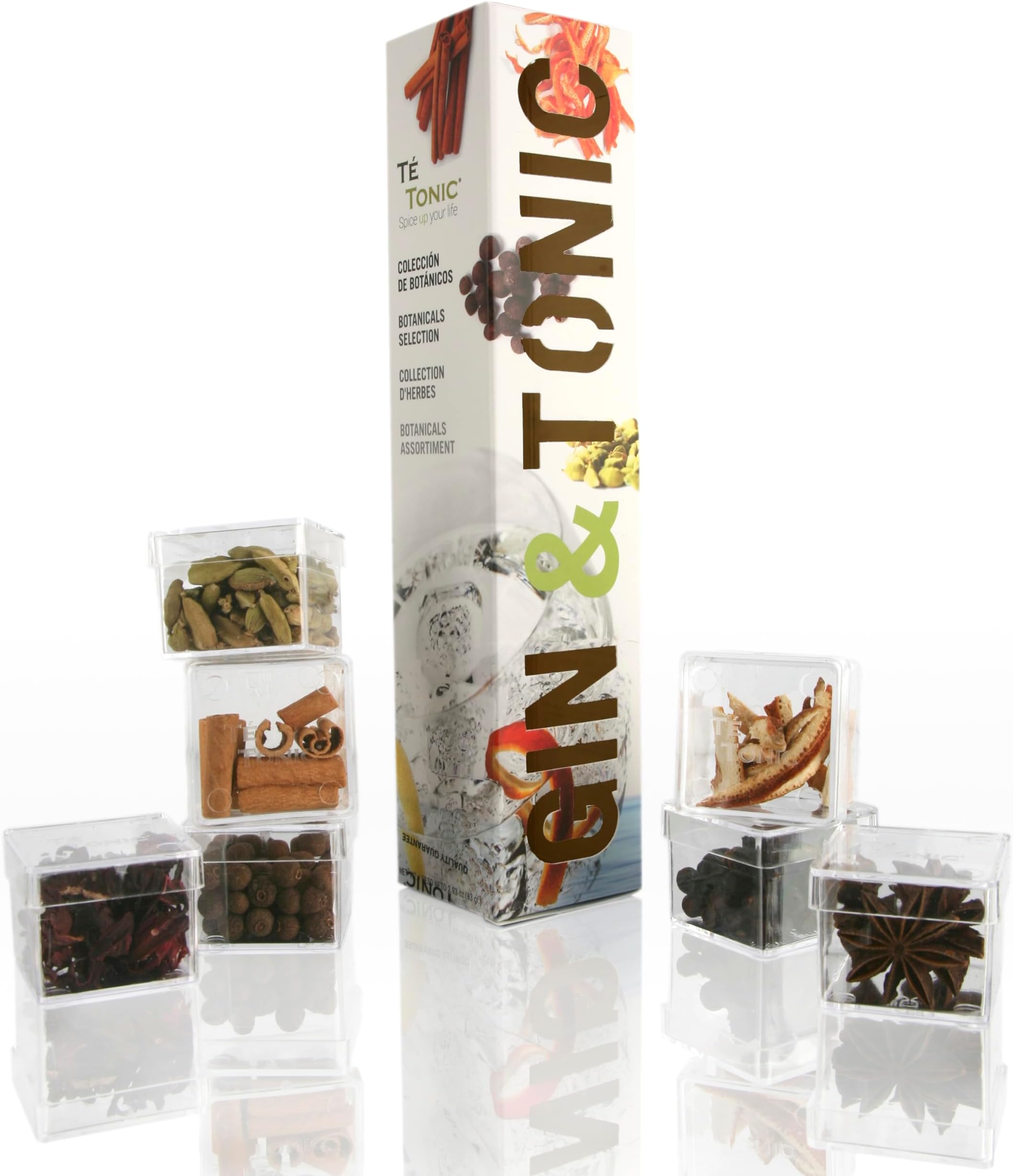Te Tonic Gin And Tonic Infusions Kit, 7 Gin Botanicals Kit To Garnish Your Cocktail - Ideal Gift For Gin Lovers