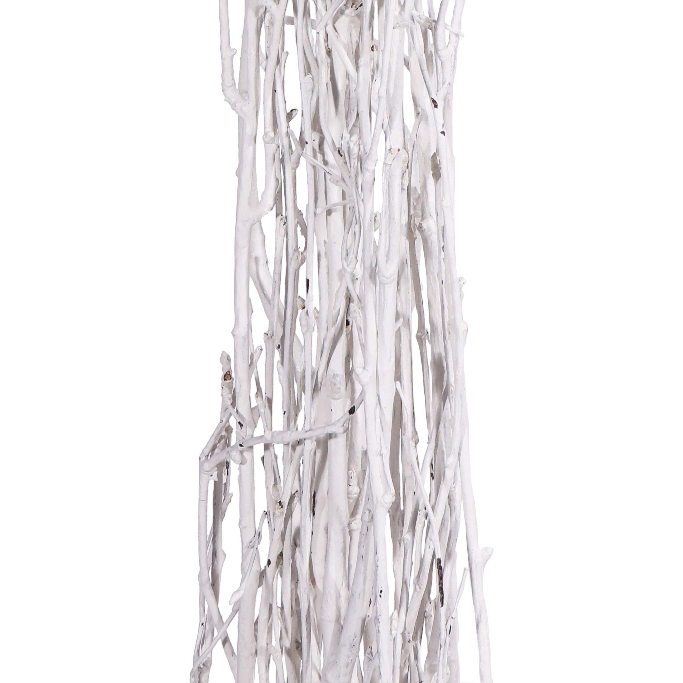 Green Floral Crafts - Birch Branches Perfect for Floor Vases, Centerpieces, & Arrangements (3-4 Feet, Snowy White)
