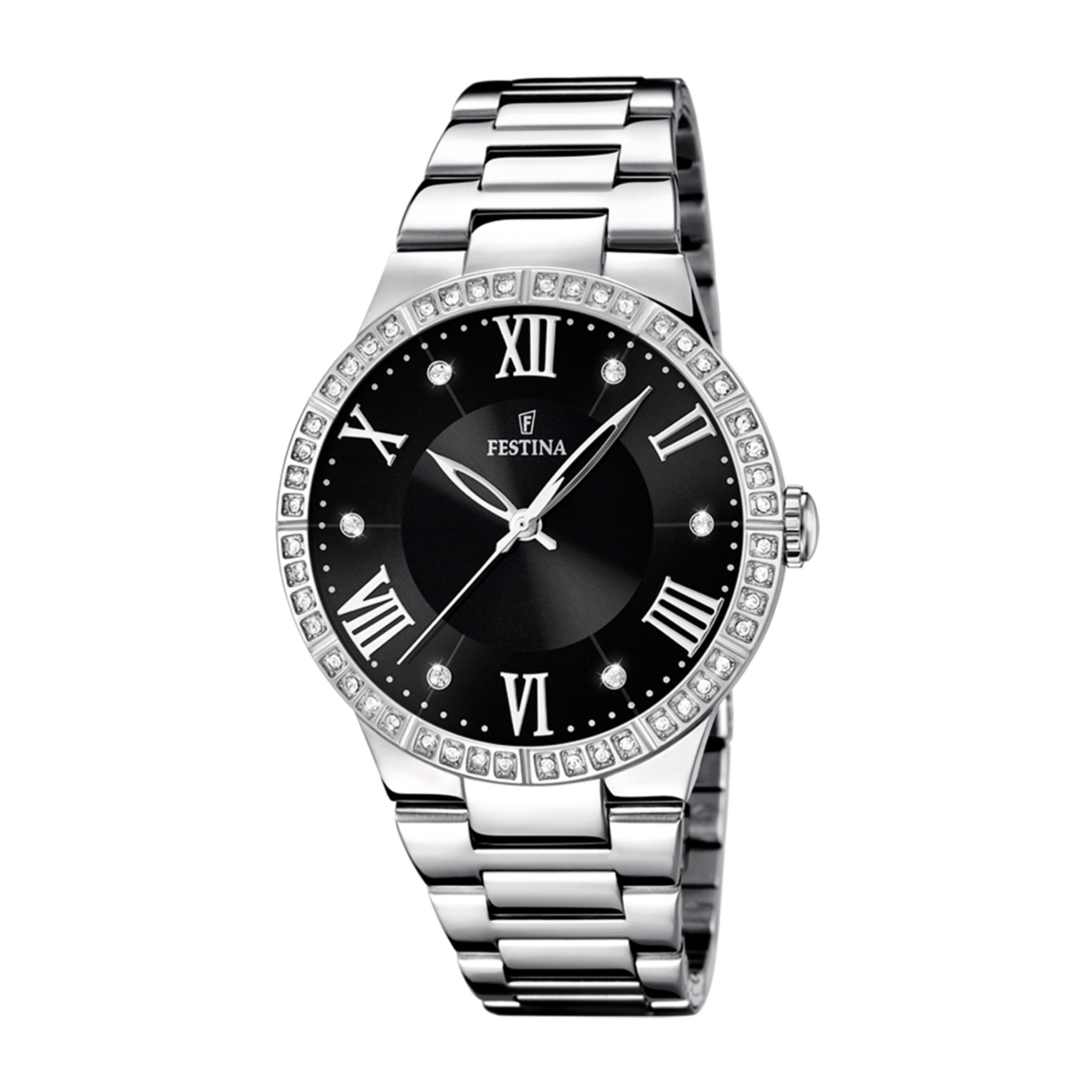 Festina Miss F16719-2 Watch Steel Black Woman Silver