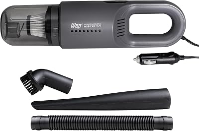 WAP Aspirador de Pó Automotivo Car 12V2, Portátil, 420ml, com Recipiente Removível e Filtro Lavável, 180W 12VDC