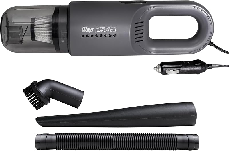 WAP Aspirador de Pó Automotivo Car 12V2, Portátil, 420ml, com Recipiente Removível e Filtro Lavável, 180W 12VDC