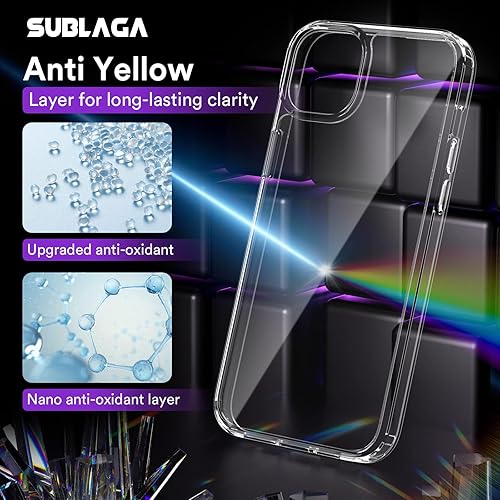 Miniatura 3 de Funda para iPhone 14 Plus Clear Armor para iPhone 14 Plus, antiamarilleamiento Funda protectora a prueba de golpes Protección militar certificada