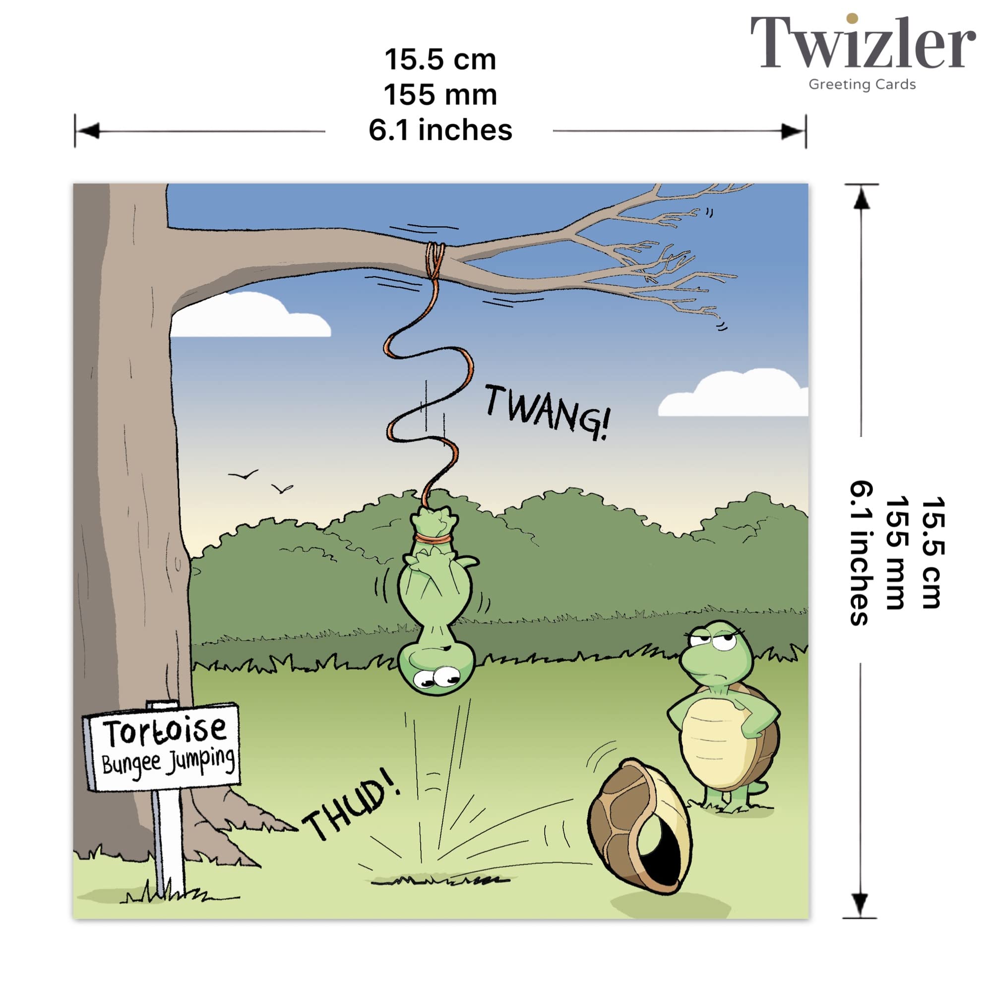 Twizler Lustige Blanko-Karte Mit Ei & Löffel – Humorvolle Grußkarte Für Geburtstag, Dankeschön Oder Jeden Anlass