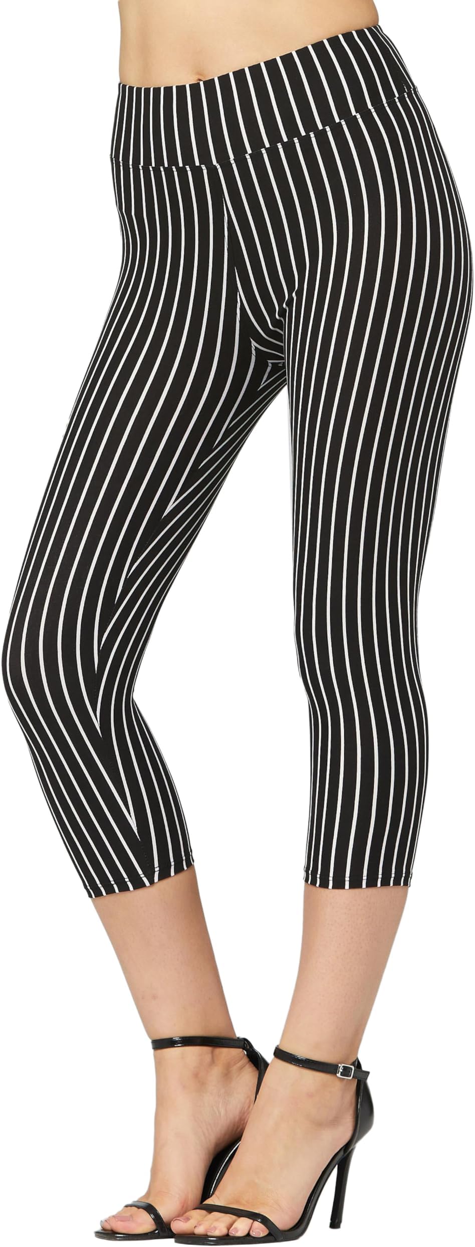 High Waisted Ultra Soft Leggings for Women - Full Length, Capri Length and Biker Shorts - Available in Plus Size