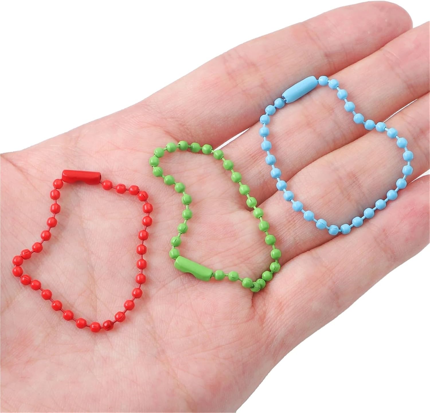 Ball chain, Key Chain/Dolls/Label Hand Tag Connector for DIY Bracelet Jewelry Making Accessorise 4.72inch for Chain(500cs)