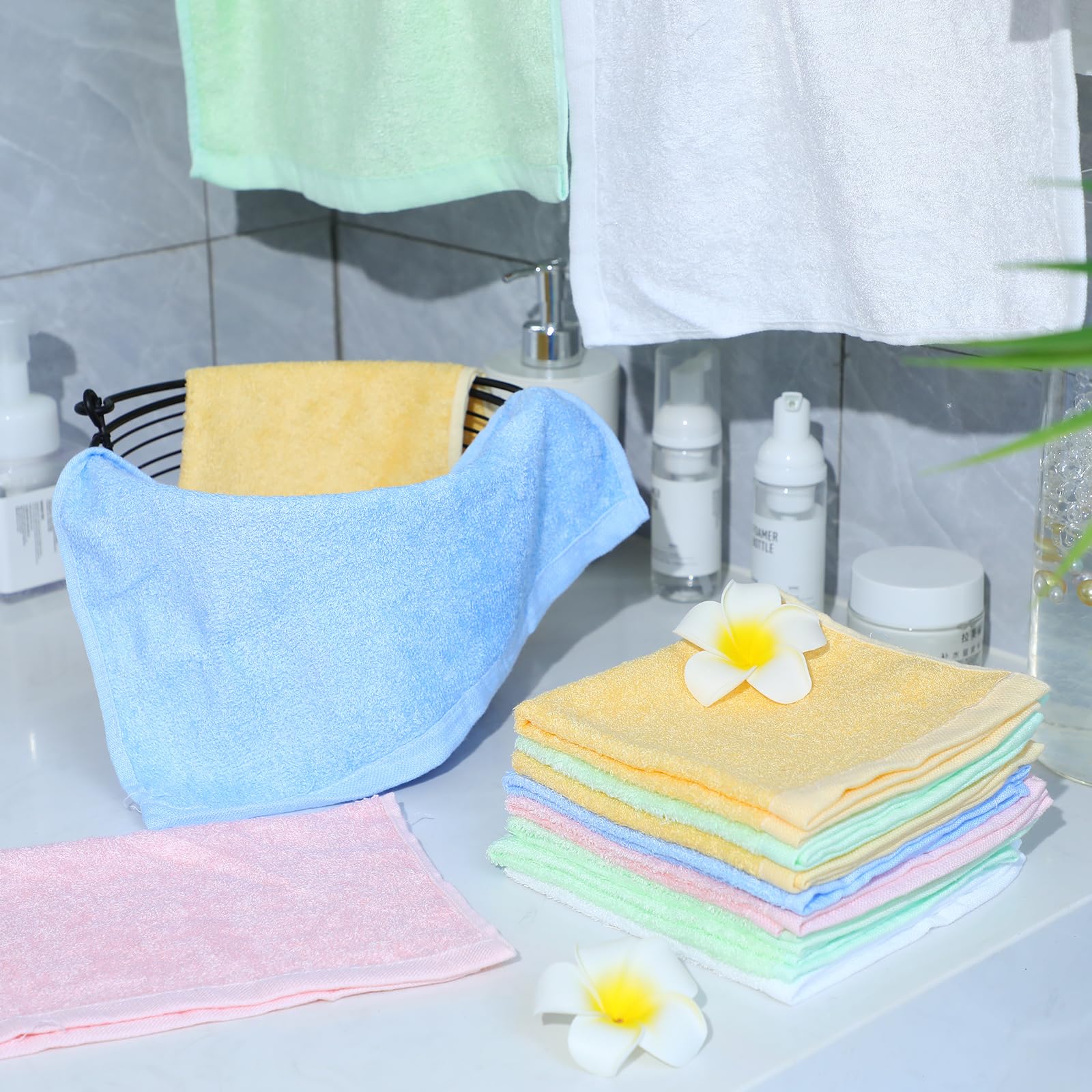 Newwiee 40 Stck Bambus-Waschlappen Bulk Bambus Bad Hand Gesicht Waschlappen  Weich Schnell Trocknendes Handtuch fr Baby Kinder Frauen Badezimmer  Waschen Krper Mehrzweck-Fingerspitzen-Lappen : Amazon.de: Kche, Haushalt  & Wohnen