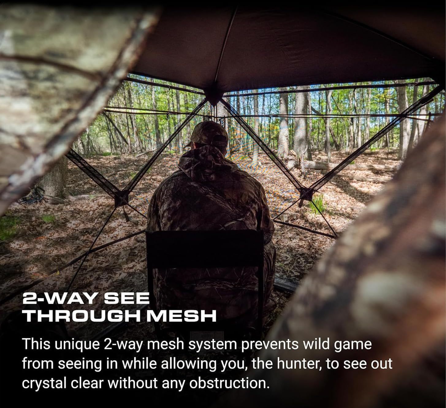 SAS Blinds 3 Person See Through Hunting Ground Blind