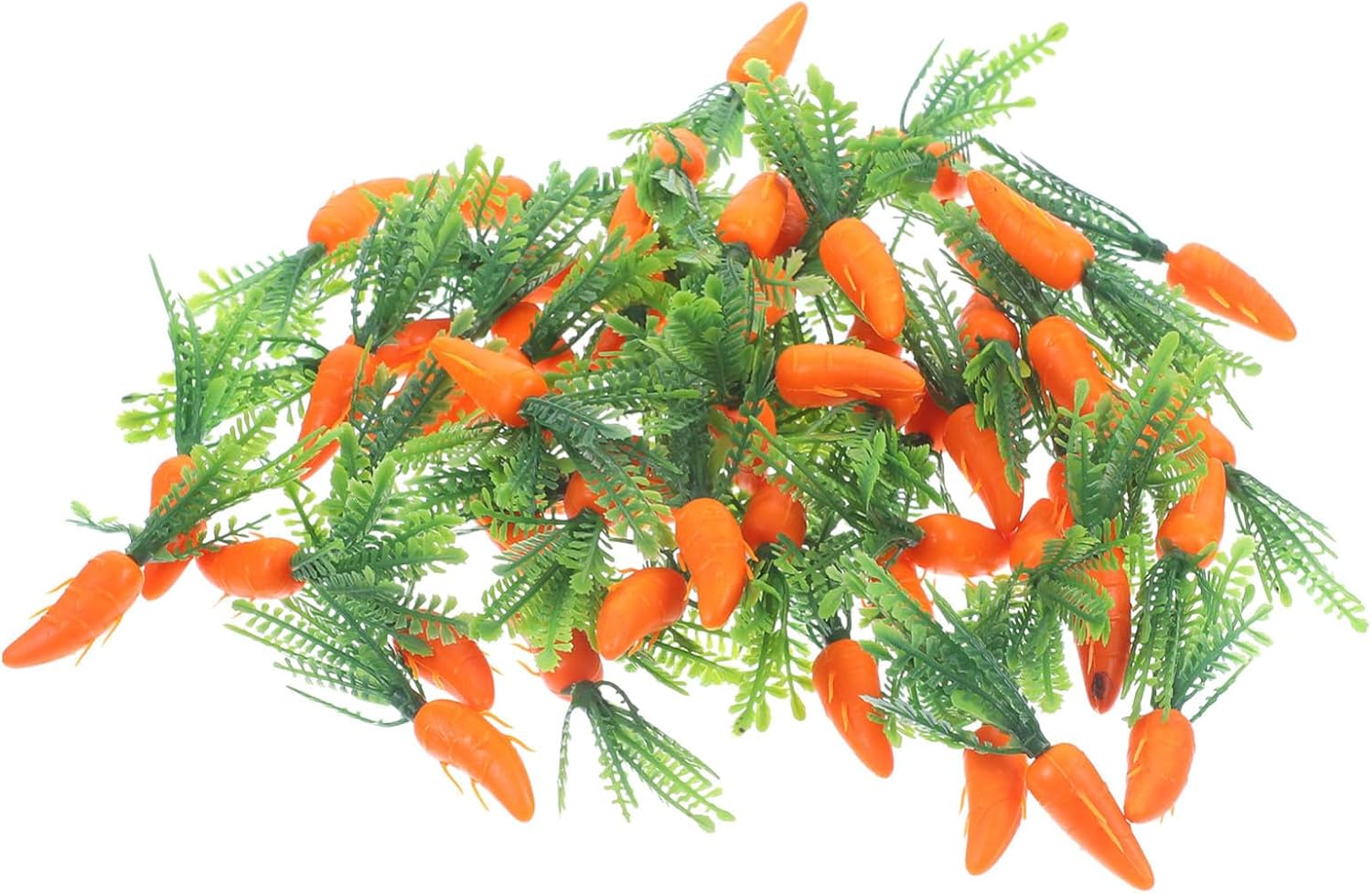 Cabilock 300pcs Artificial Carrots Realistic Carrot Decorations for Cake Craft Projects Bright Faux Vegetables for Home Decor Photography Props for Festive Celebrations