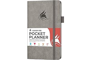 Moleskine Pocket Planner 2023-2024 Pocket-Sized Undated Planner for Purse