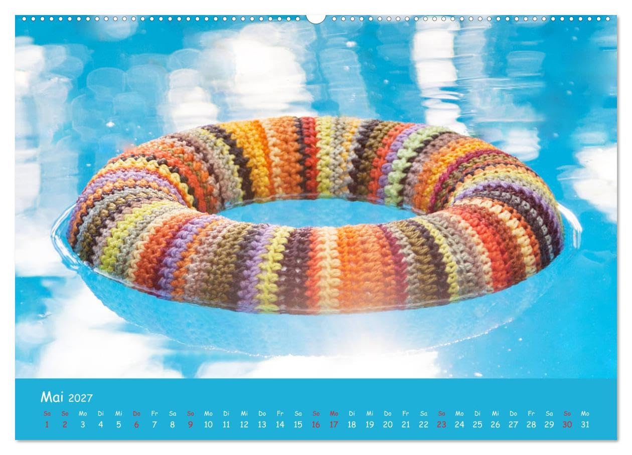 CALVENDO - Aus Liebe zum Häkeln (hochwertiger Premium Wandkalender 2027 DIN A2 quer), Kunstdruck in Hochglanz: Ein Querschnitt durch die Vielfalt des Häkelns.