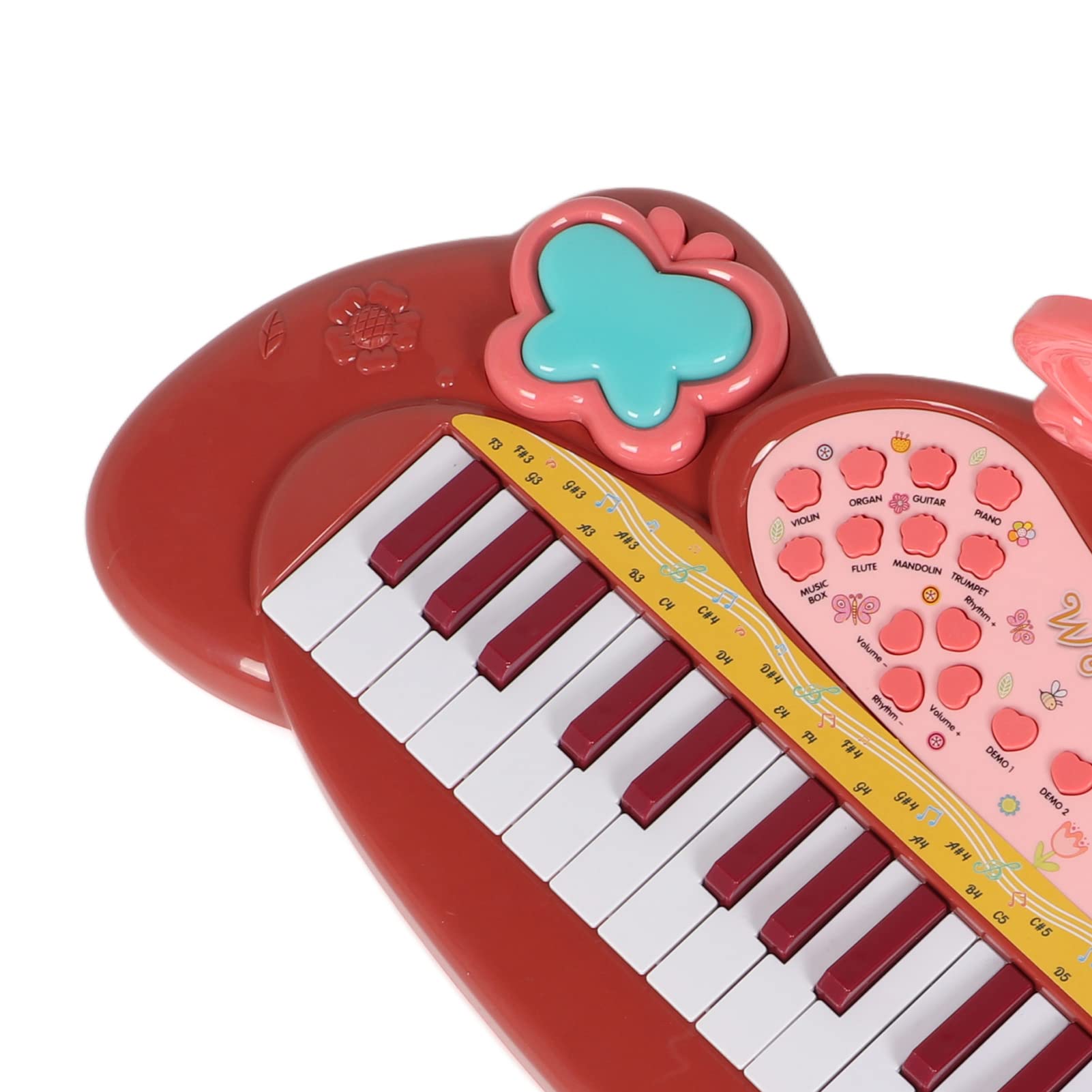 Generic Elektroniczne Pianino dla Dzieli, Edukacyjny Elektroniczny Instrument Muzyczny dla Dzieli, 37 Klawiszy, POLączeni Telefonizne Z Mikrofonem dla DzieieczZąt