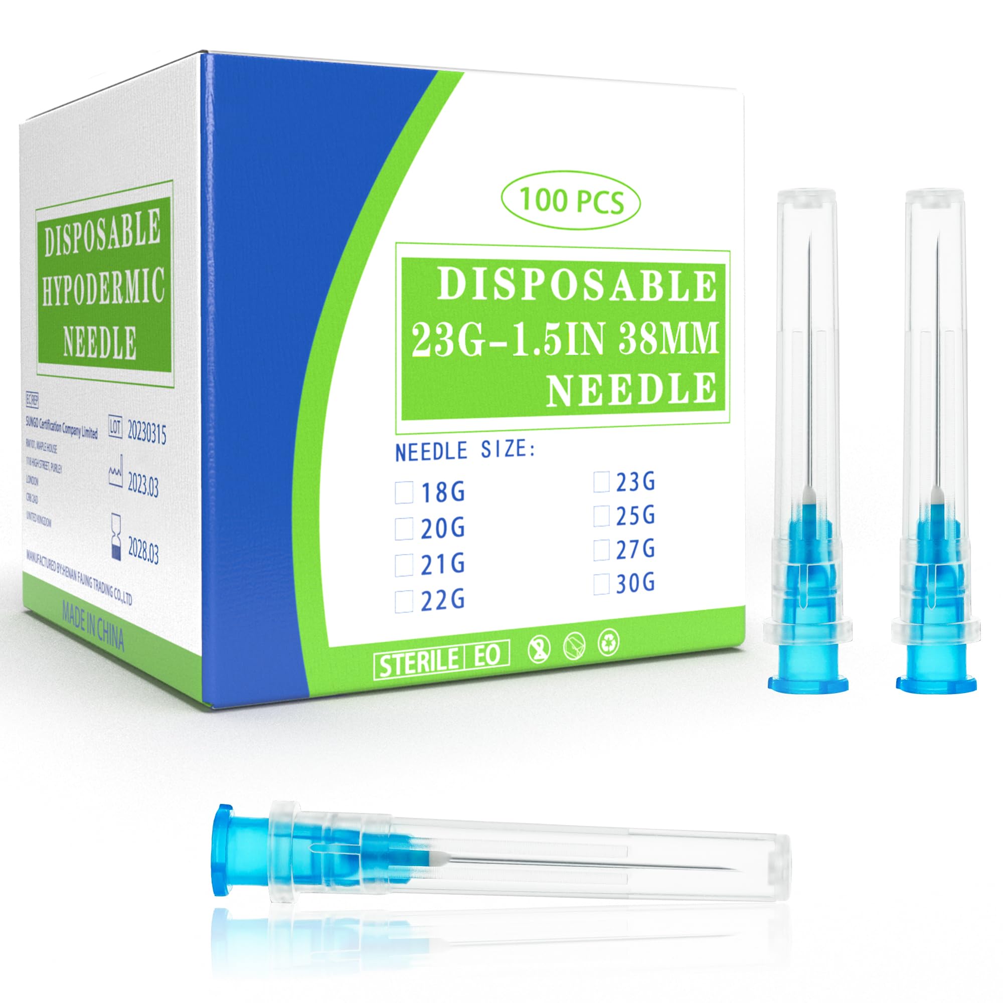 25Ga 1 Inch Luer Lock Needle with Cap - Disposable 25G Needles for Precision Refilling of Glues, Inks, and Adhesives, Sterile Individually Wrapped, Box of 100 — Amazon image 11