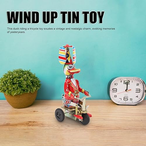 Miniatura 7 de Juguete de pato en lata hecho a mano delicado reloj retro cuerda juguete adulto colecciones regalo