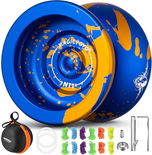 MAGICYOYO N11 Yoyo Yoyo profesional sin respuesta para niños, Yoyo Pro Metal para adultos avanzado, rodamiento sensible de repuesto de doble