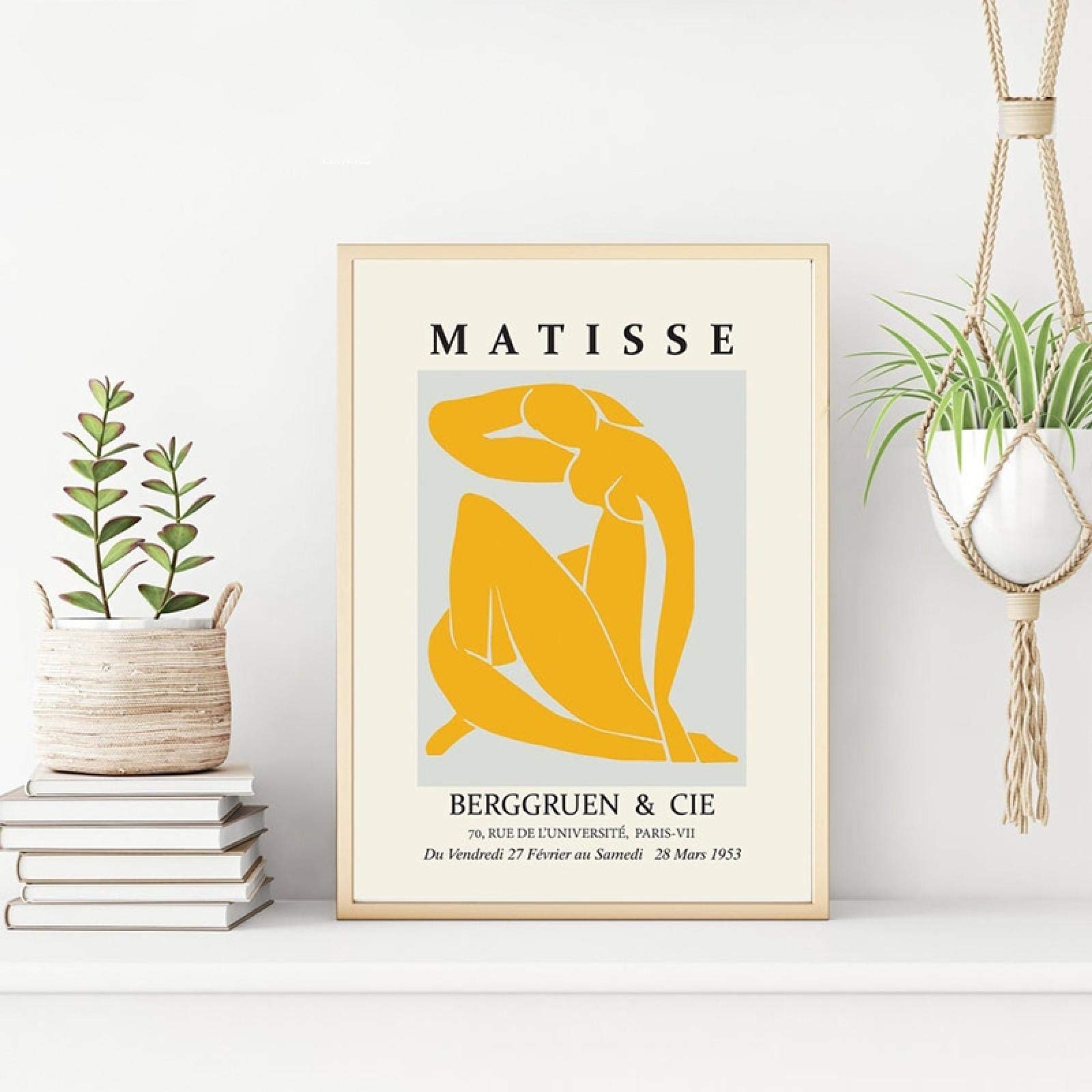 Toile Matisse minimalisme pour habiller un mur vide avec un style nordique classique