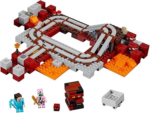 LEGO Minecraft 21130 El ferrocarril de Nether