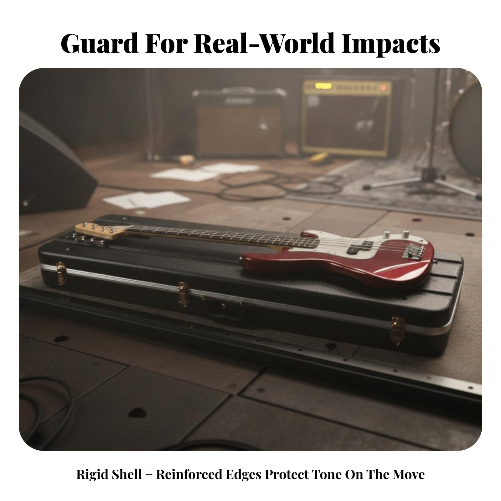 Custodia Rigida per Chitarra Elettrica, Custodia Per Chitarra Elettrica Rettangolare