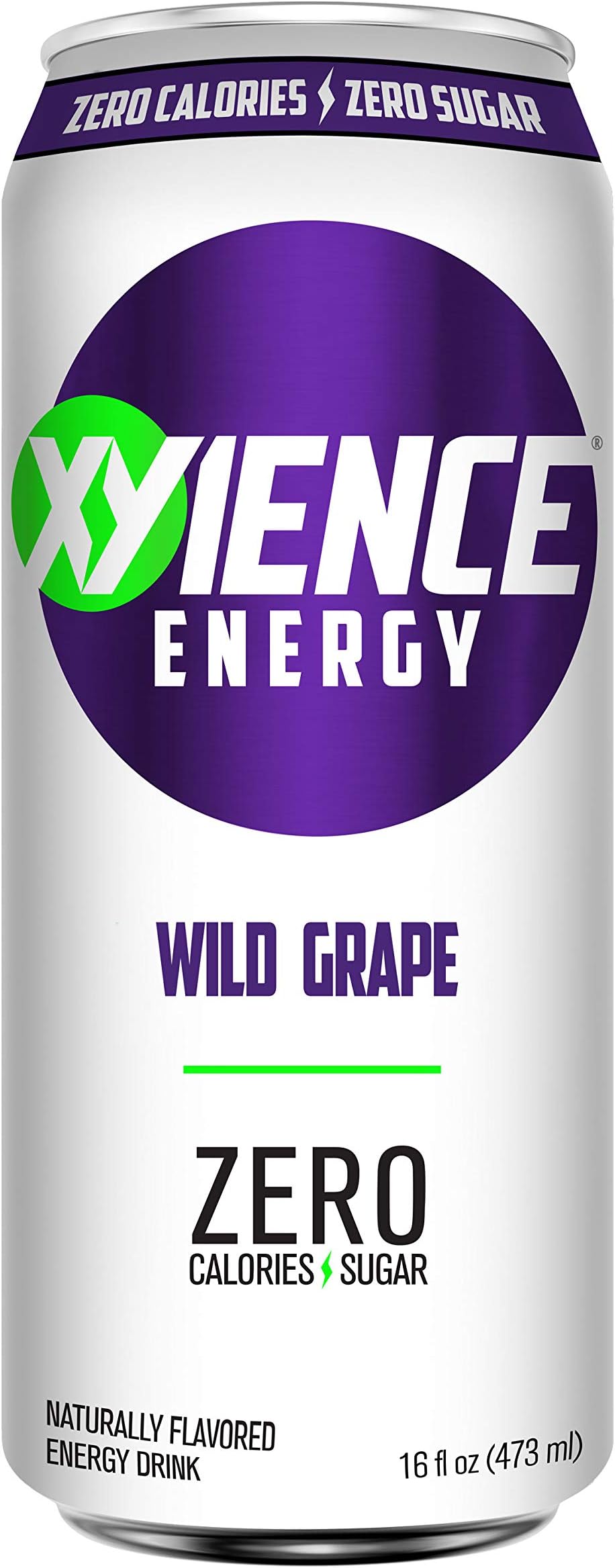 XYIENCE Energy Drink | Wild Grape | Sugar Free | Zero Calories | Natural Flavors | Vitamin Fortified | 16 Ounce (Pack of 12)