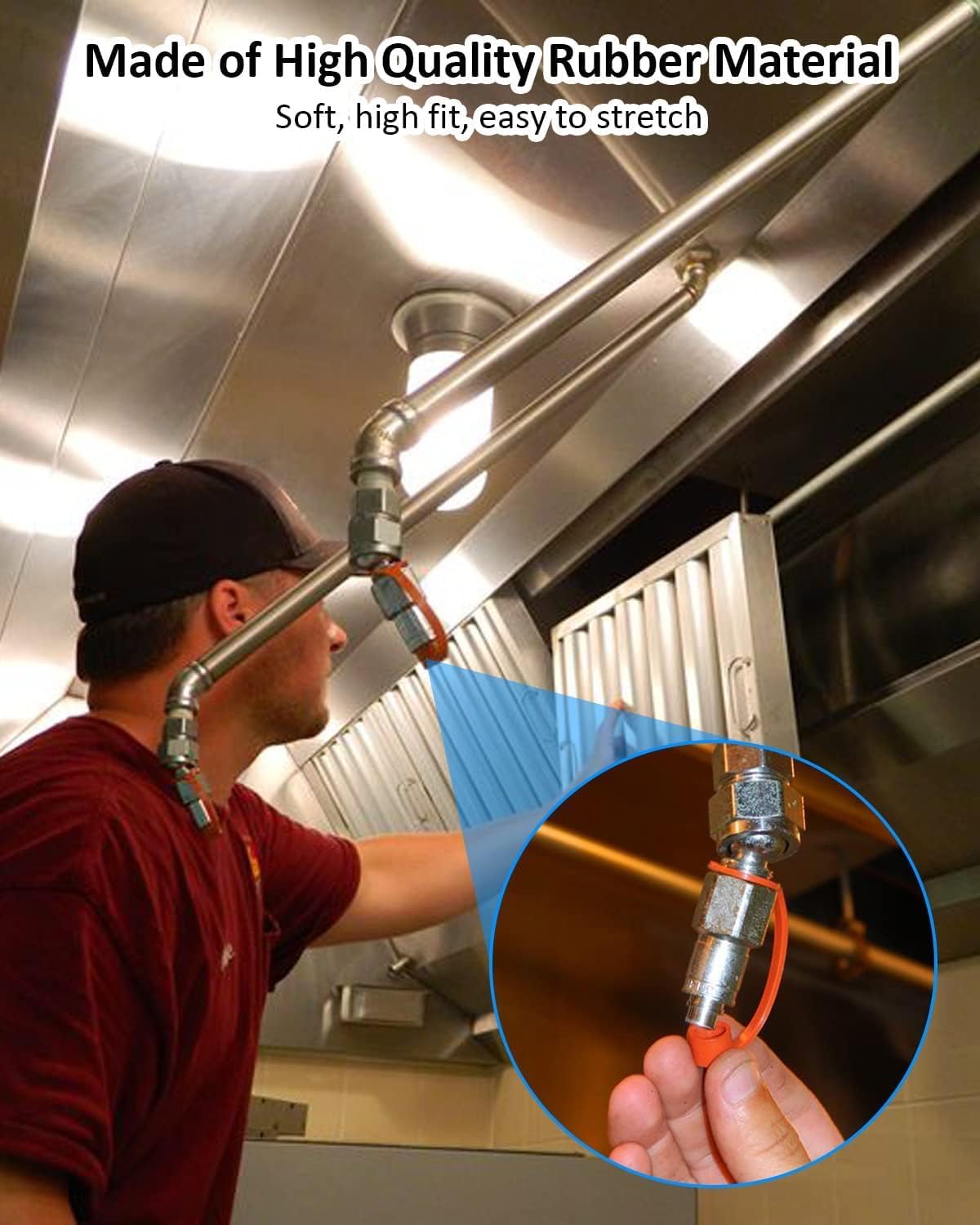 Rubber Blow Off Caps Kitchen Suppression Vent A Hood Systems Fit for Piranha Industrial Grease Caps Kit 30 Caps Aftermarket