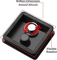 Vista 5 de TOODOO 2 piezas de 1.614 in QR placa de liberación para cámara, trípode de bola de liberación rápida, repuesto compatible con Ambico V0552 V0554