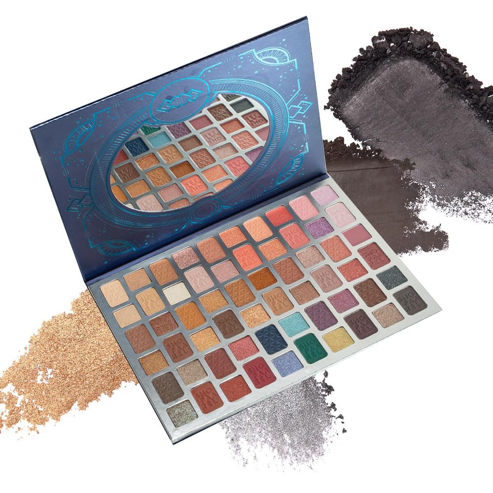 Shopaarel Harmony Eyeshadow Palette 60 Shades | Enriched with Vitamin E & Hyaluronic Acid | Blendable, Long-Lasting & Highly Pigmented Makeup Palette-image-12