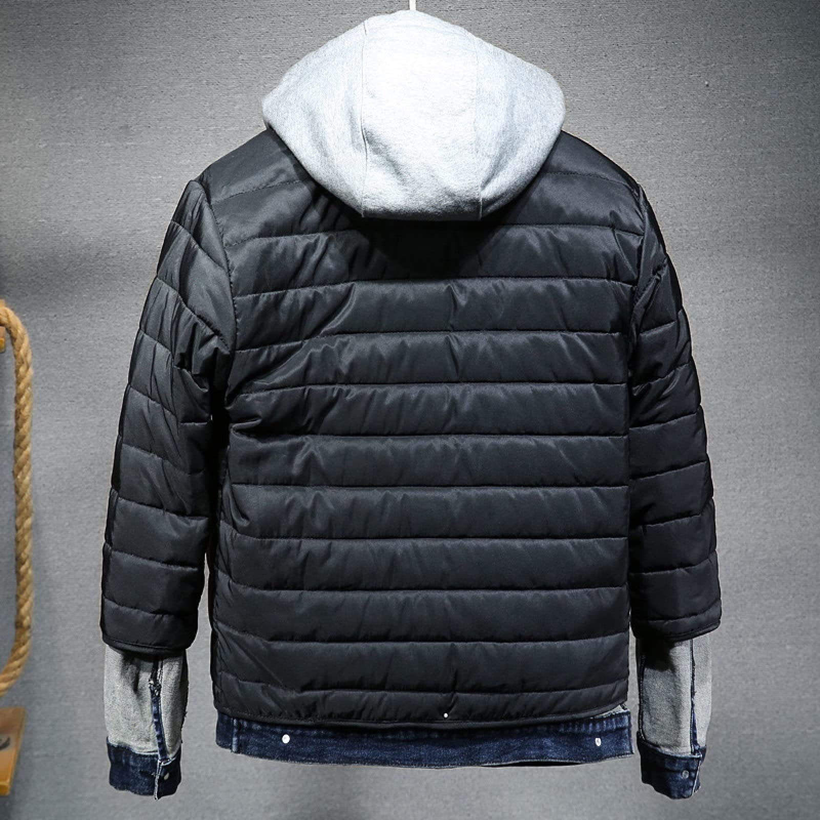 Chaqueta Vaquera Forrada Para Hombre - Abrigo De Vaquero Occidental Sherpa De Invierno Acolchado Con Capucha, Herramientas Multibolsillos Thicken Trucker Jeans Outwear, Abotonado Manga Larga Tall