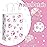 Blulu 20 Pcs Puppy Dog Paw Gift Bags with Paper Twist Handles, Dog Gift Paper Paw Treat Goodie Bags for PET Treat Party Favor, 6.3 x 3.1 x 8.6 Inch(White Backing, Pink Paws)
