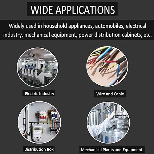 Miniatura 7 de Teansic Kit surtido de 1950 casquillos de ajuste de engarce de cobre 22-10 AWG sin aislamiento conector de engarce de cobre estañado kit surtido de