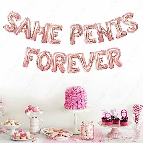 Miniatura 3 de PartyForever Globos para despedida de soltera, letras de oro rosa de 16 pulgadas, juego de decoraciones para despedida de soltera, suministros para