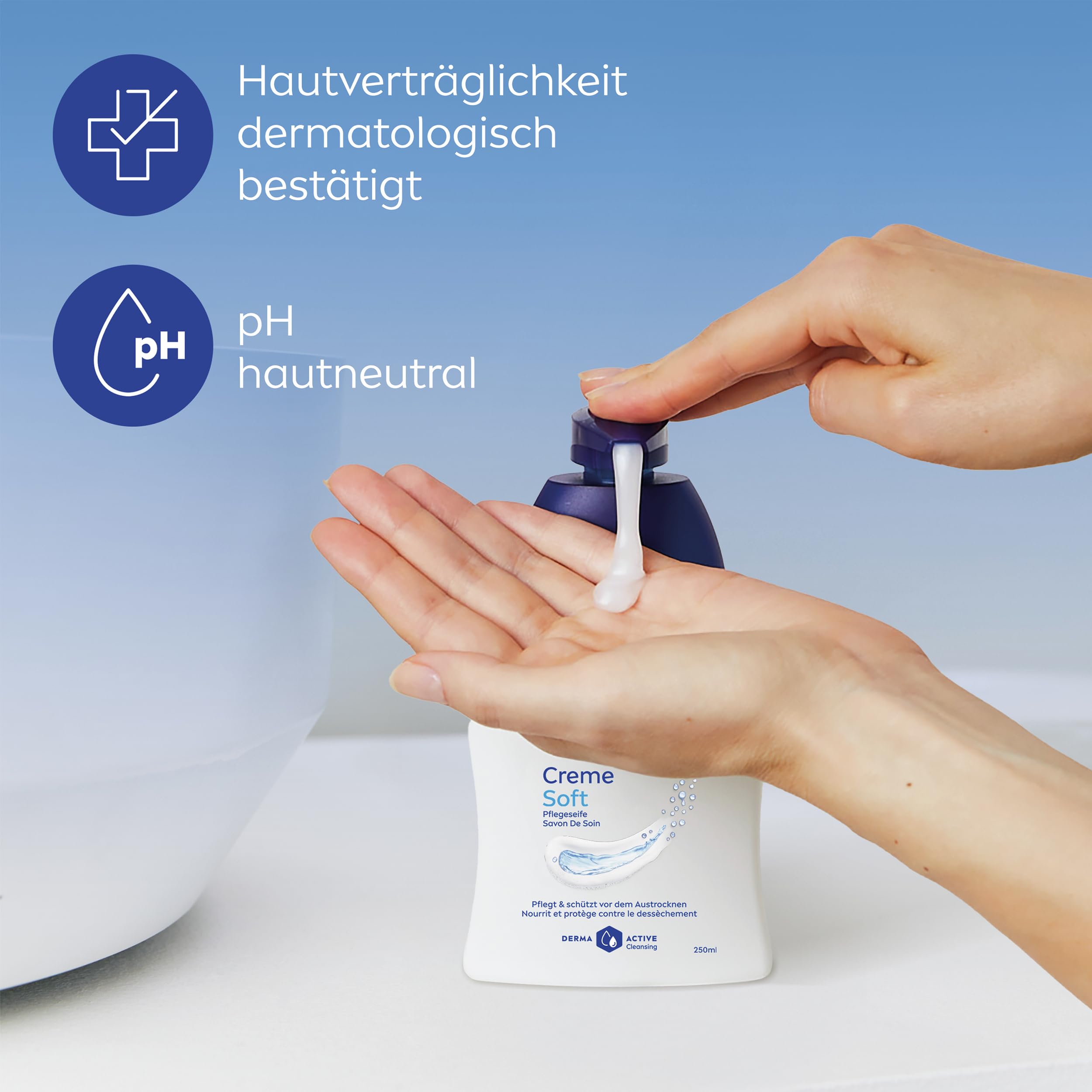 NIVEA Creme Soft Pflegeseife Nachfüllbeutel (500 ml), pflegende Handseife mit Mandel-Öl, mild duftende Flüssigseife zur sanften und hygienischen Reinigung 500 ml (1er Pack) - 5